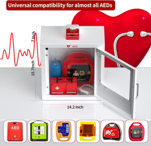 Wall Mounted AED Cabinet with Alarm System